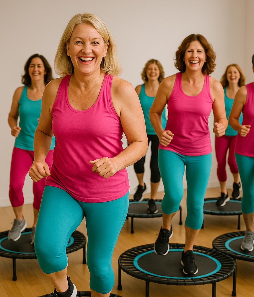 Rebounder Classes Mini Trampoline Fitness Northern Beaches